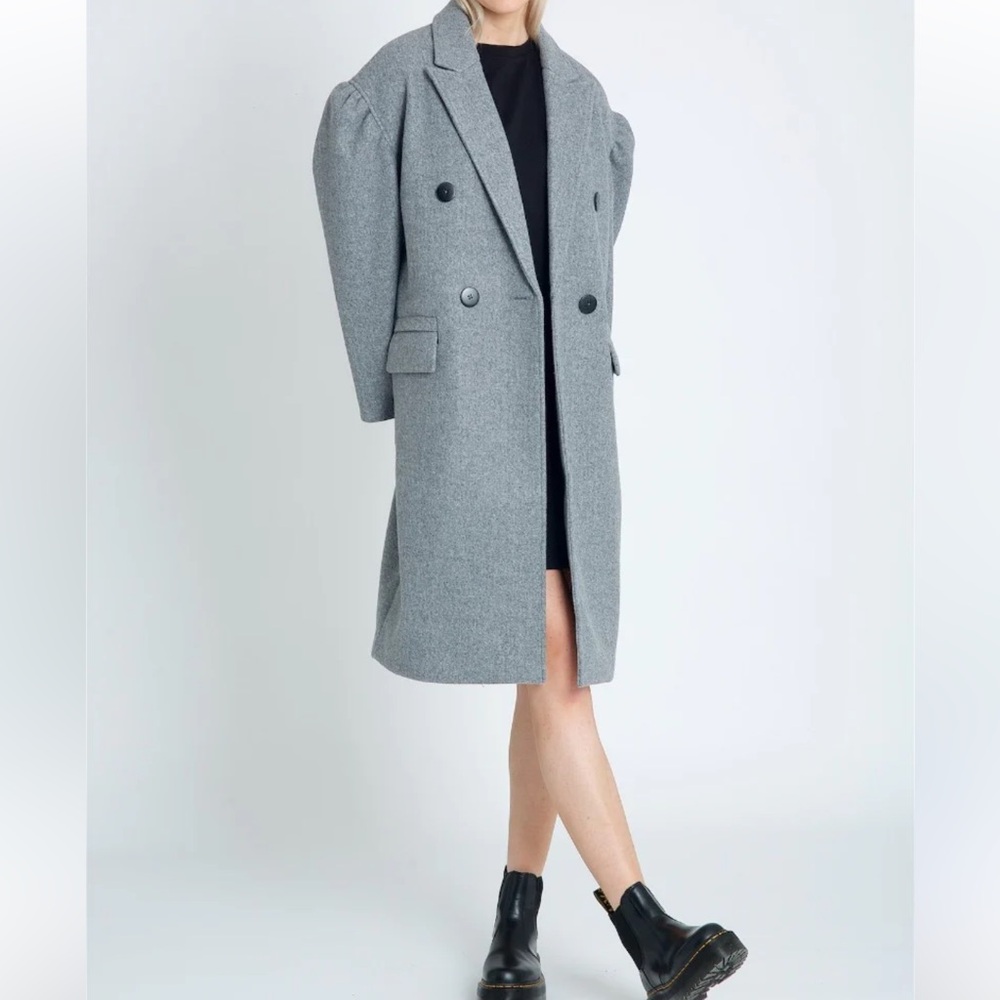 Native Youth Ariel Overcoat Size XS Oversized Wool Blend Boyfriend Fit